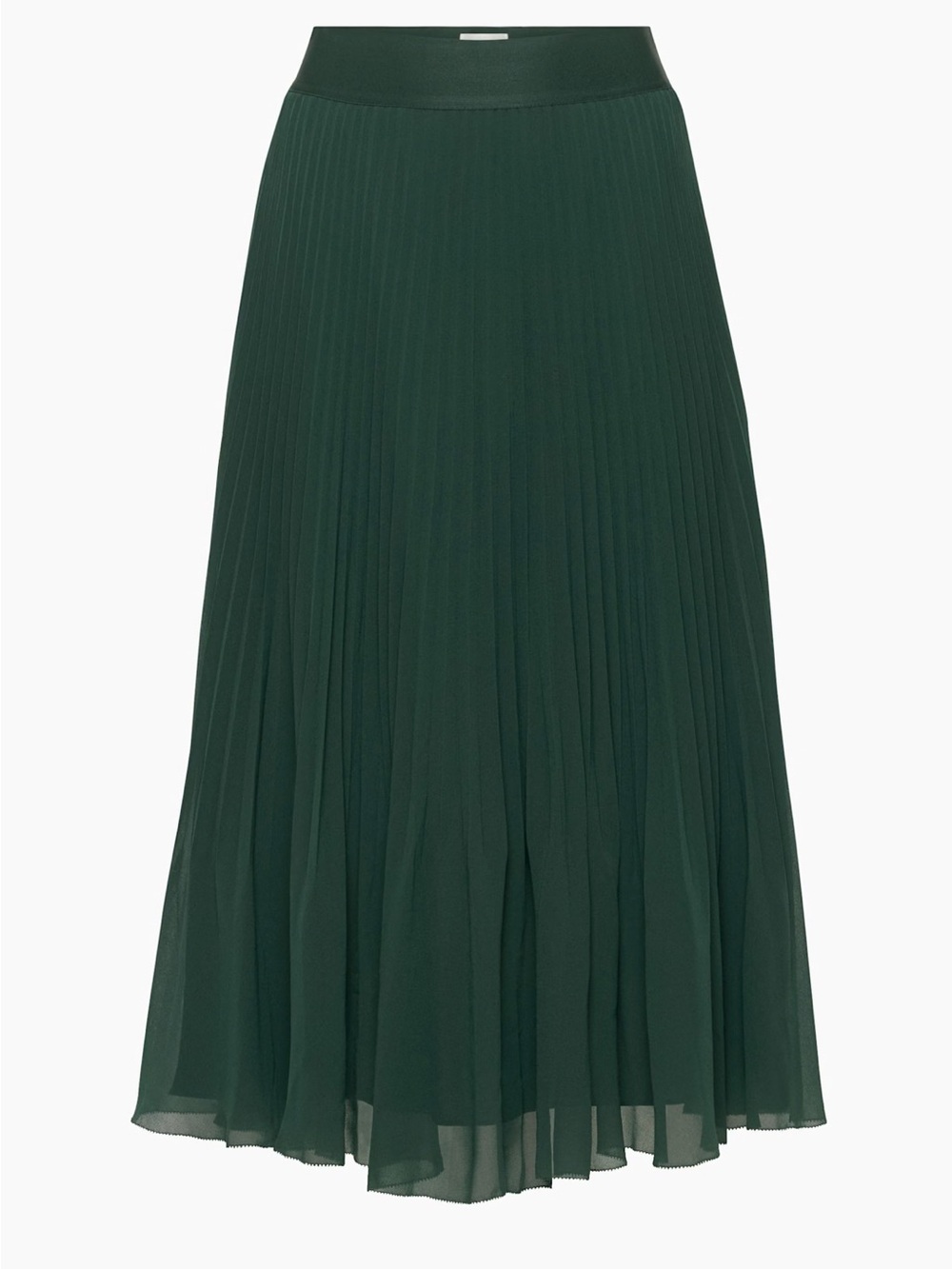 Aritzia Wilfred Twirl Pleated Midi Skirt in Scarab